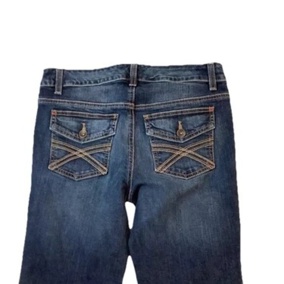 Tommy Hilfiger Freedom Bootcut Mid Rise Blue Denim Jeans Womens Size 4S - Picture 6 of 10